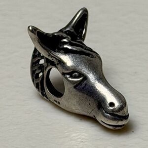 Nice Horse Head Italy Sterling Silver 925 Charm